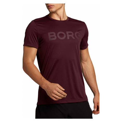 Pánske bordové tričko s krátkym rukávom Astor Tee Bjorn Borg