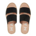 Manebi Espadrilky Hamptons Double Sole 2 Bands Sandals K 1.0 JB Čierna