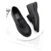 Marjin Women's Genuine Leather Loafers Casual Shoes Carez Black