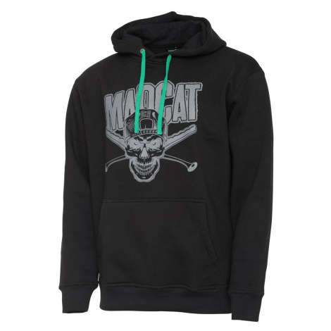 Madcat mikina skull hoodie black