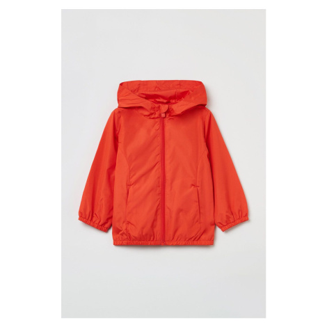 Detská nepremokavá bunda OVS oranžová farba,