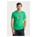 TRIČKO GANT SHIELD SS T-SHIRT MID GREEN