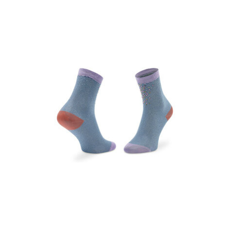 Happy Socks Vysoké dámske ponožky SISEMB01-6000 Modrá