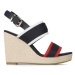 Tommy Hilfiger Espadrilky Rwb Feminne Wedge FW0FW07180 Tmavomodrá