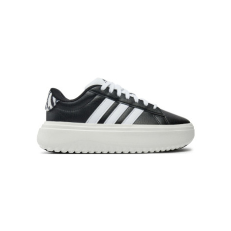 Dámska rekreačná obuv ADIDAS Grand Court Platform core black cloud white core white