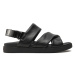 Calvin Klein Sandále Padded Criss Cross Sandal HM0HM01482 Čierna