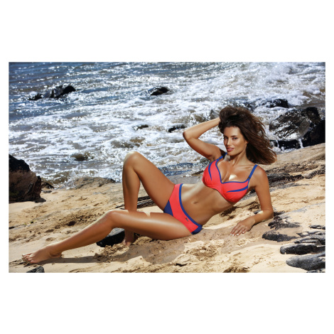 Barbara Oltremare-Coralmania M-473 Orange-Navy Swimsuit Marko