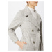 Dorothy Perkins Prechodný kabát  sivá melírovaná / biela