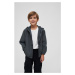 Children's summer windbreaker with front zipper anthracite