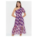 Purple Floral Mididress Trendyol - Women