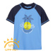 Chlapčenské tričko na kúpanie COLOR KIDS T-shirt W. Print, azure blue