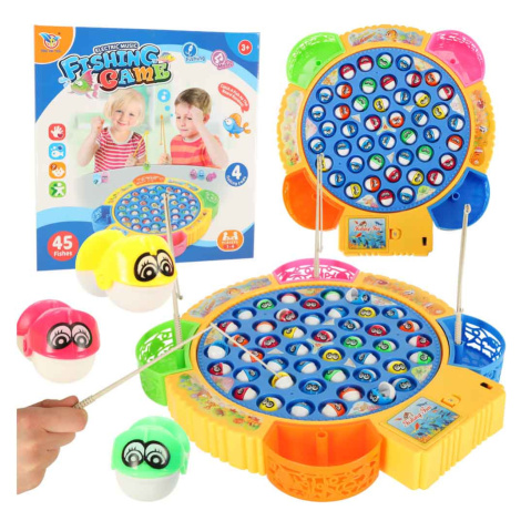 Rybárska Hra pre Rodinu - Rodinná Arkádová Rybárska Hra s 45 Rybami a 4 Prútmi