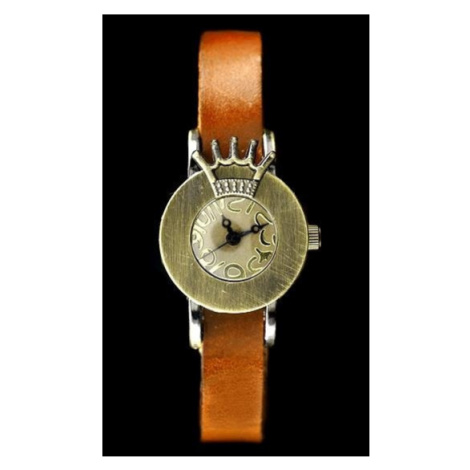 Dámske hodinky TAYMA - RETRO PUNK 28 - camel (zx585e)