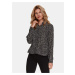 Black patterned blouse with buttons TOP SECRET - Women