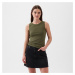 GAP Sleeveless Modal Shell Olive Night 19-0515Tcx