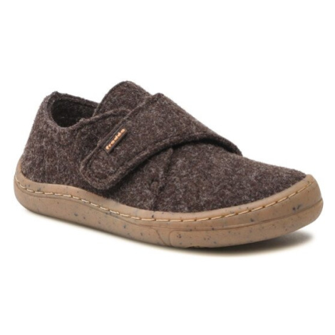 Froddo Papuče Barefoot Wooly Slippers G1700341-3 Hnedá