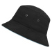 Myrtle Beach Bavlnený klobúk MB012 - Čierna / mätová