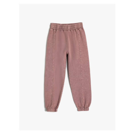 Koton Jogger Sweatpants Washed Elastic Waist Cotton