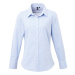 Premier Workwear Dámska bavlnená košeľa s dlhým rukávom PR320 Light Blue -ca. Pantone 7451