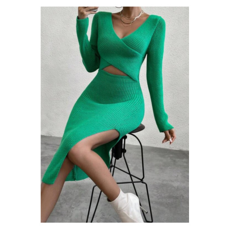 Zelené pletené šaty iMóda
