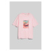 TRIČKO GANT WASHED GRAPHIC SS T-SHIRT CALIFORNIA PINK