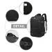 Čierny objemný cestovný batoh do lietadla &quot;Explorer&quot; - veľ. XL
