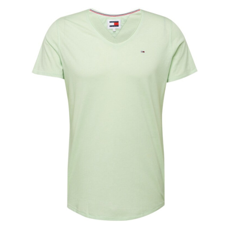 Tommy Jeans Tričko 'Jaspe'  pastelovo zelená / červená / čierna / biela Tommy Hilfiger