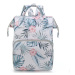 Biely kvetovaný ruksak pre mamičky