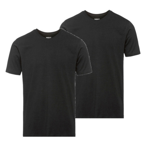 MEXX Pánske tričko, 2 kusy (čierna/okrúhly výstrih)