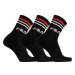 Ponožky FILA 3 PACK-F9090 SOCKS LIFESTYLE PLAIN-200 BLACK