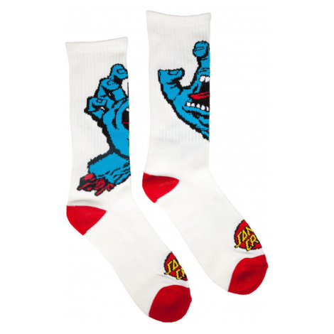 Santa Cruz  Screaming hand sock  Ponožky Biela