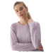 Dámske tréningové tričko s dlhým rukávom 4F LONGSLEEVE-4FWSS24TLONF250-52S-LIGHT VIOLET