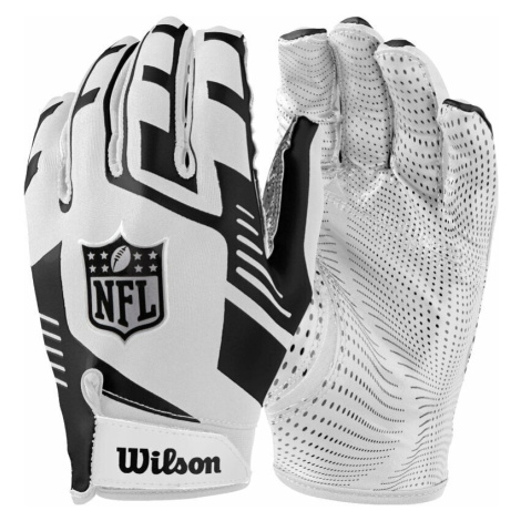 Wilson NFL Stretch Fit Receivers Gloves White/Black Americký futbal