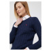 Bavlnený sveter Polo Ralph Lauren tmavomodrá farba,211891640