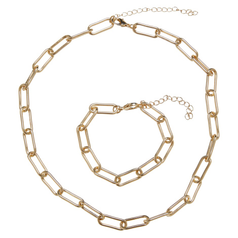 Ceres bracelet and necklace - gold colors Urban Classics