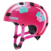 UVEX Kid 3 Pink Flower Detská prilba na bicykel