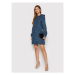 NA-KD Džínsové šaty Frill Collar 1018-008507-0116-581 Modrá Regular Fit