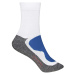 James & Nicholson Športové ponožky vysoké JN211 - Biela / kráľovská modrá