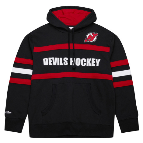 New Jersey Devils pánska mikina s kapucňou Head Coach Hoodie Current Logo Mitchell & Ness