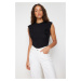 Trendyol Black Brode Detailed Knitted Blouse