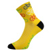 Voxx Ralf X Unisex vzorované športové ponožky BM000000591700100849 bike/žltá