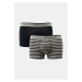 Pánske boxerky 2Pack 111210 4R542 Black/Stripe - Emporio Armani