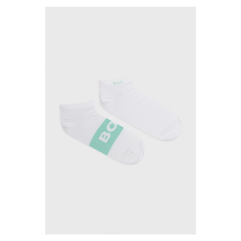 Ponožky BOSS (2-pak) pánske,biela farba,50467747