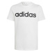 adidas LIN TEE Chlapčenské tričko, biela, veľkosť