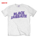 Black Sabbath tričko Wavy Logo Biela