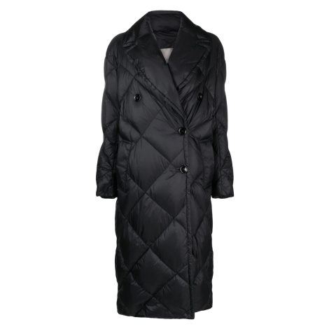 MAX MARA Quilted Black kabát