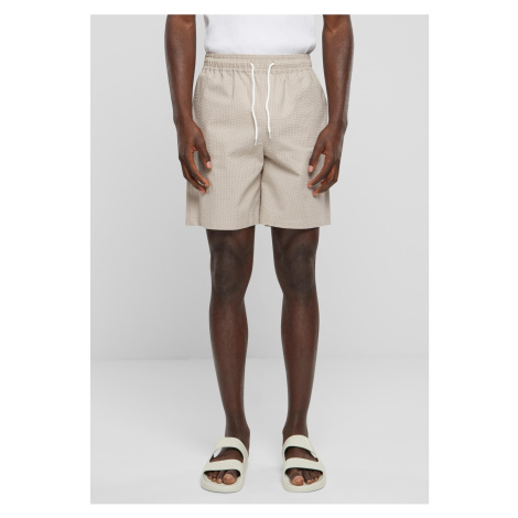 Men's Seersucker Shorts Beige Urban Classics