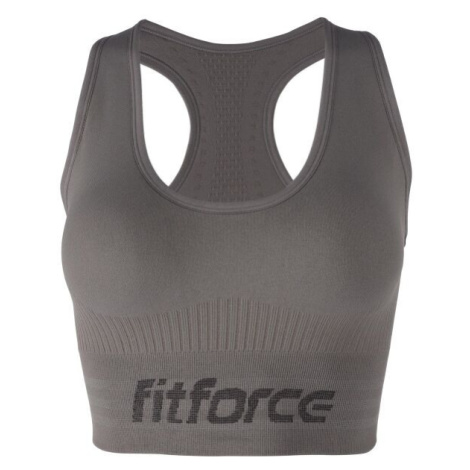 Fitforce SANCY Dámska fitness podprsenka, sivá, veľkosť