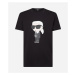 Tričko Karl Lagerfeld Ikonik 2.0 T-Shirt Black