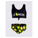 Yoclub Dievčenský dvojdielny plavecký kostým LKD-0039G-A100 Multicolor